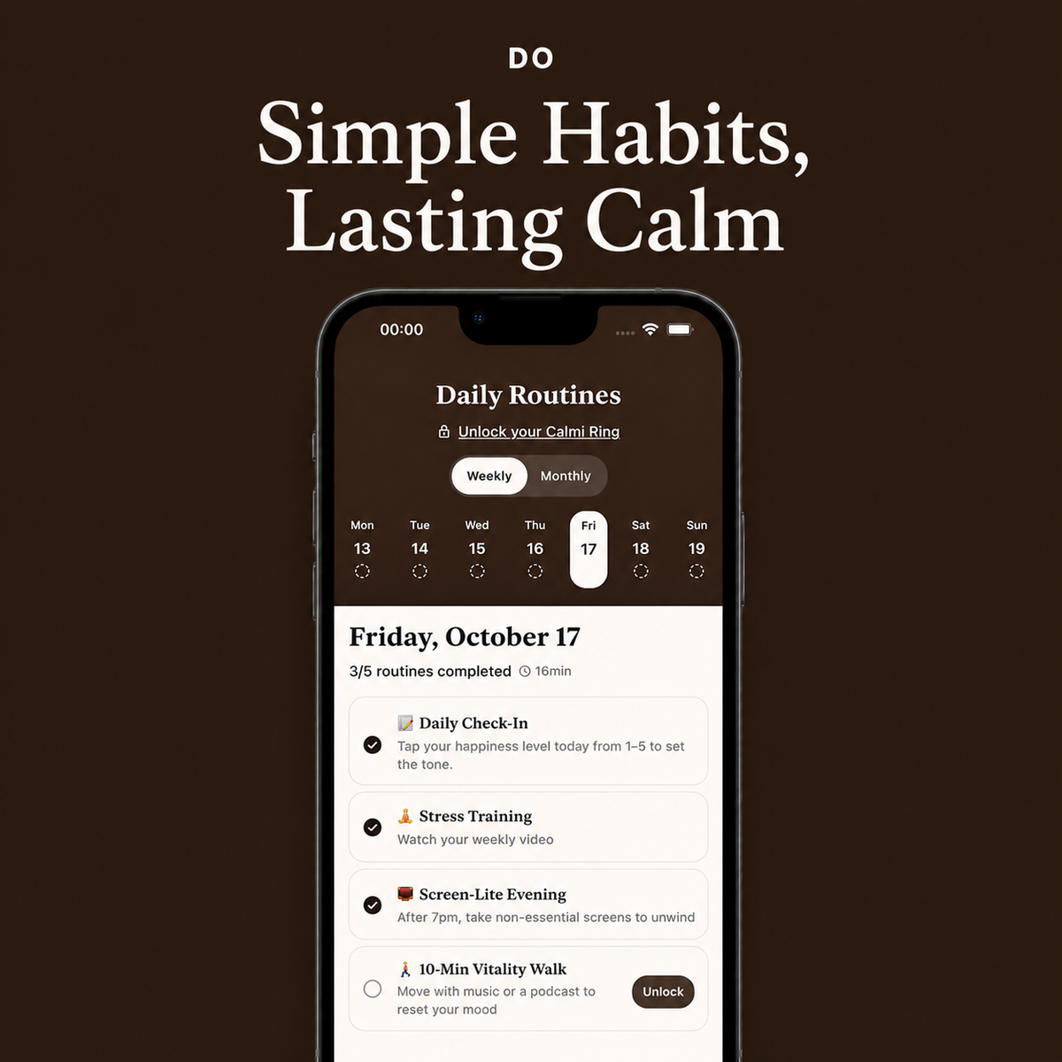 Calmi Wellness App