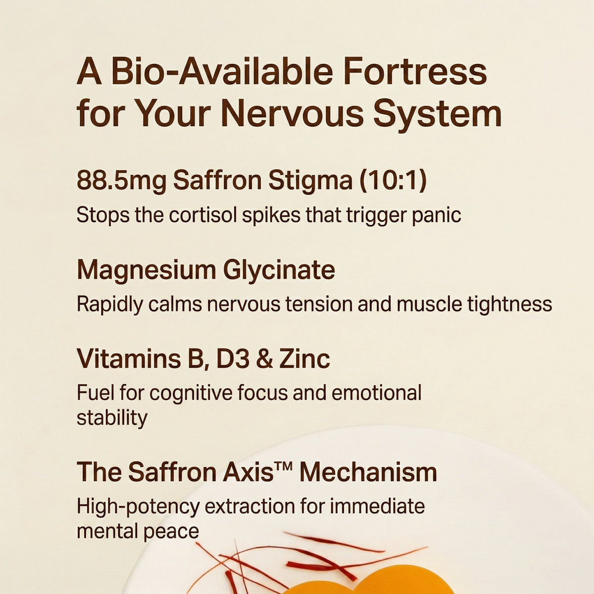 Saffron Gummies for Anxiety & Stress Relief - Calmora By Calmi